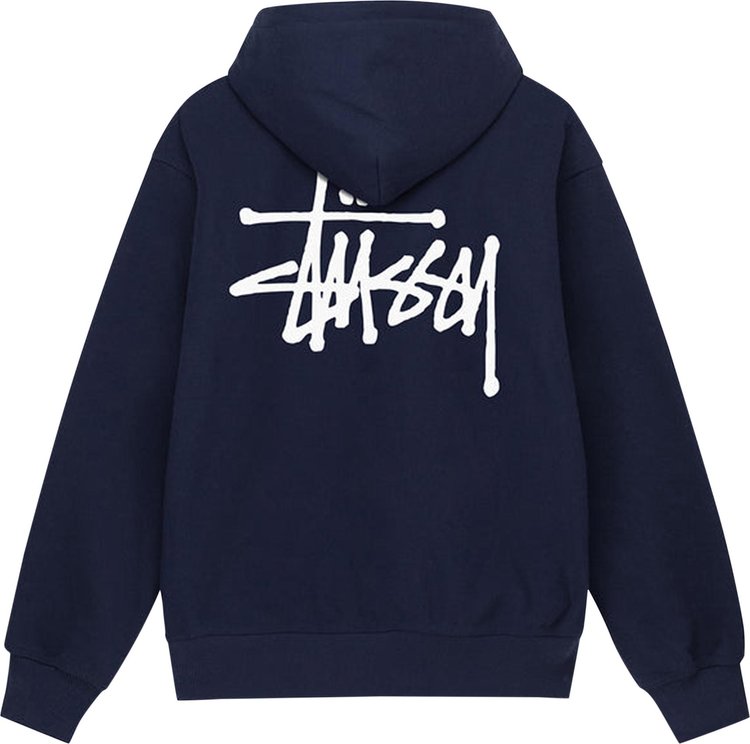 Stussy Basic Hoodie Navy