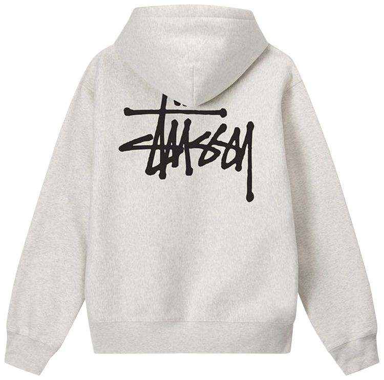 Stussy Basic Hoodie Ash Heather