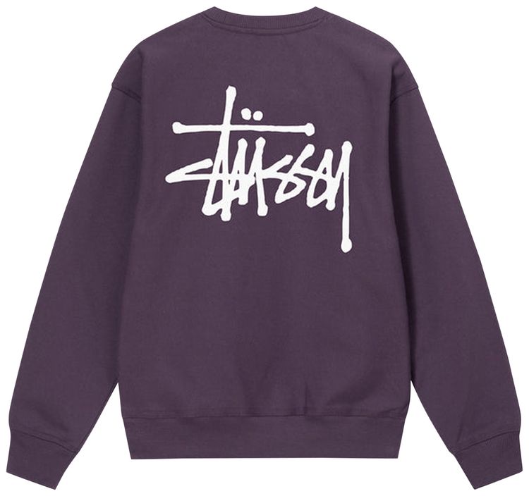 Stussy Basic Crew Grape