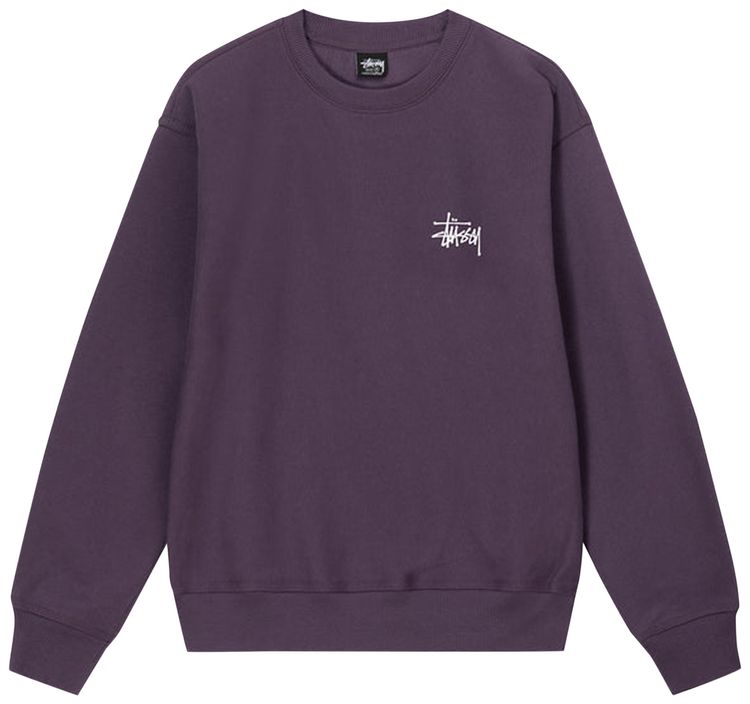 Stussy Basic Crew Grape