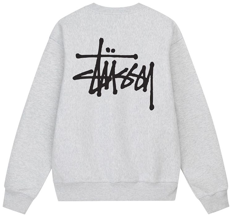 Stussy Basic Crew Ash Heather