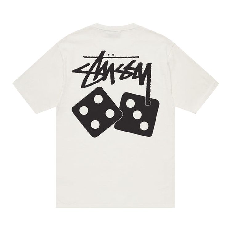Stussy Dice Pigment Dyed Tee Natural