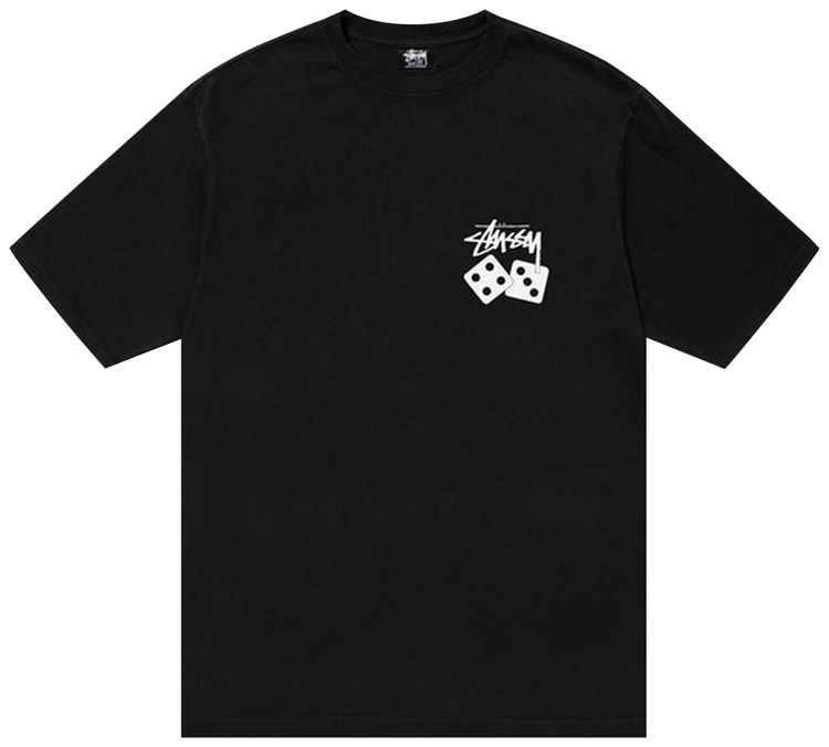Stussy Dice Pigment Dyed Tee Black