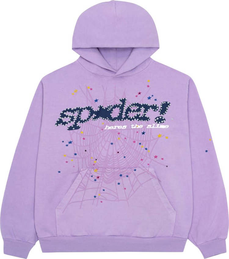 Sp5der Açaí Hoodie 'Purple'