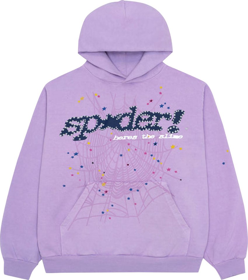 Buy Sp5der Açaí Hoodie 'Purple' - 2406 1SS230106AH PURP | GOAT