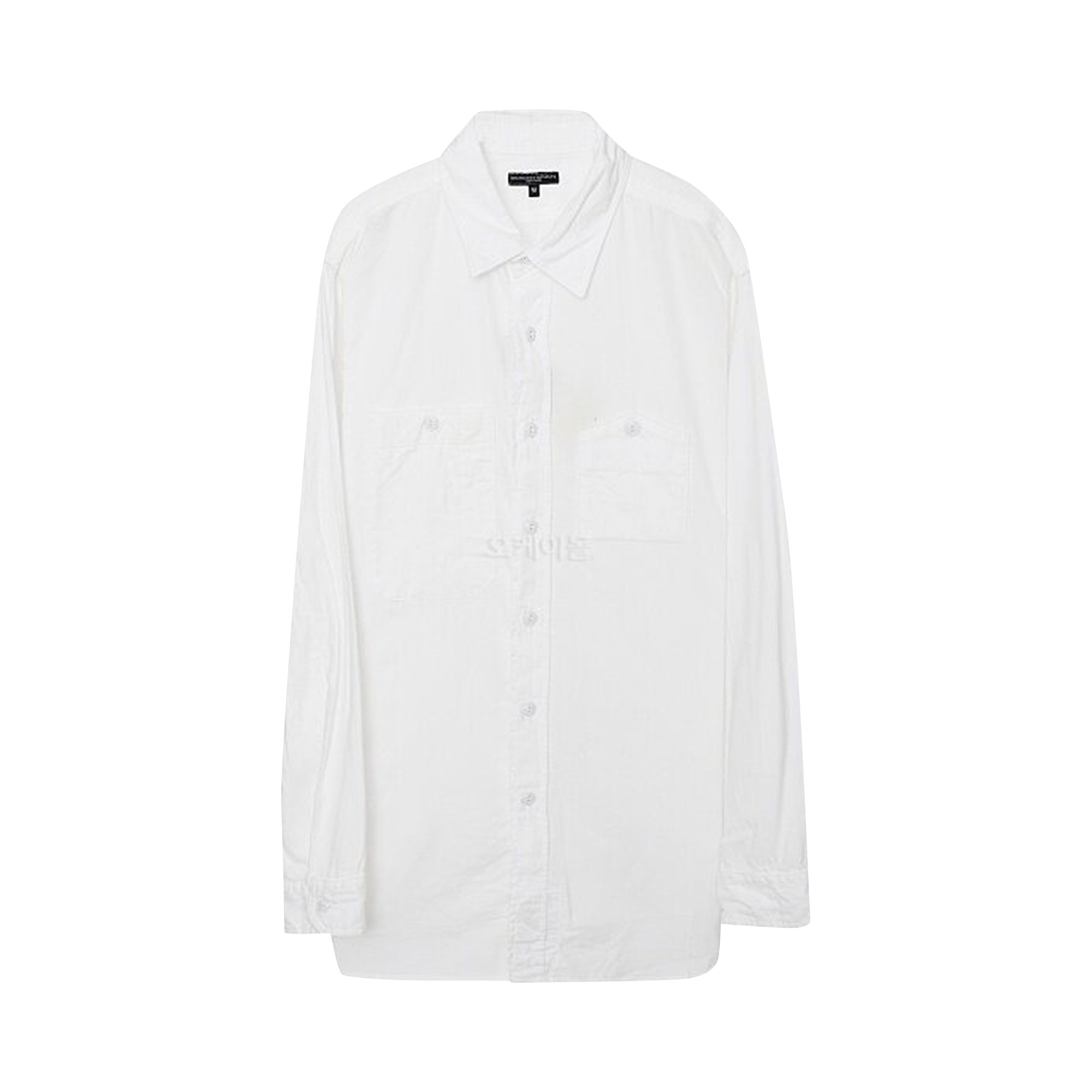 Buy Engineered Garments Flannel Work Shirt 'White' - 22F1A007