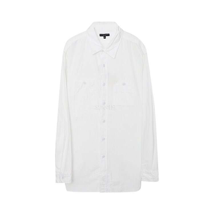 Engineered Garments Flannel Work Shirt 'White'