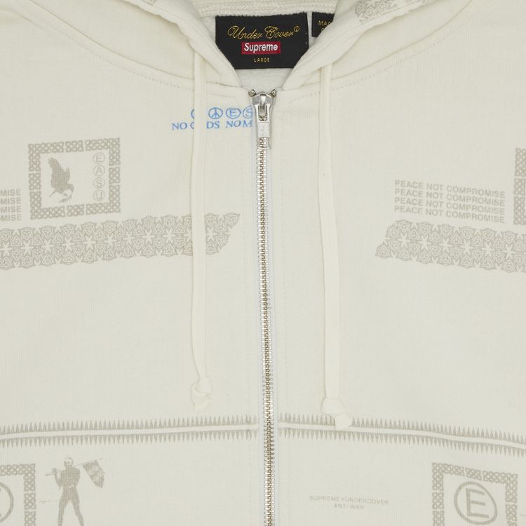 Supreme x UNDERCOVER Zip Up Hooded Sweatshirt Stone