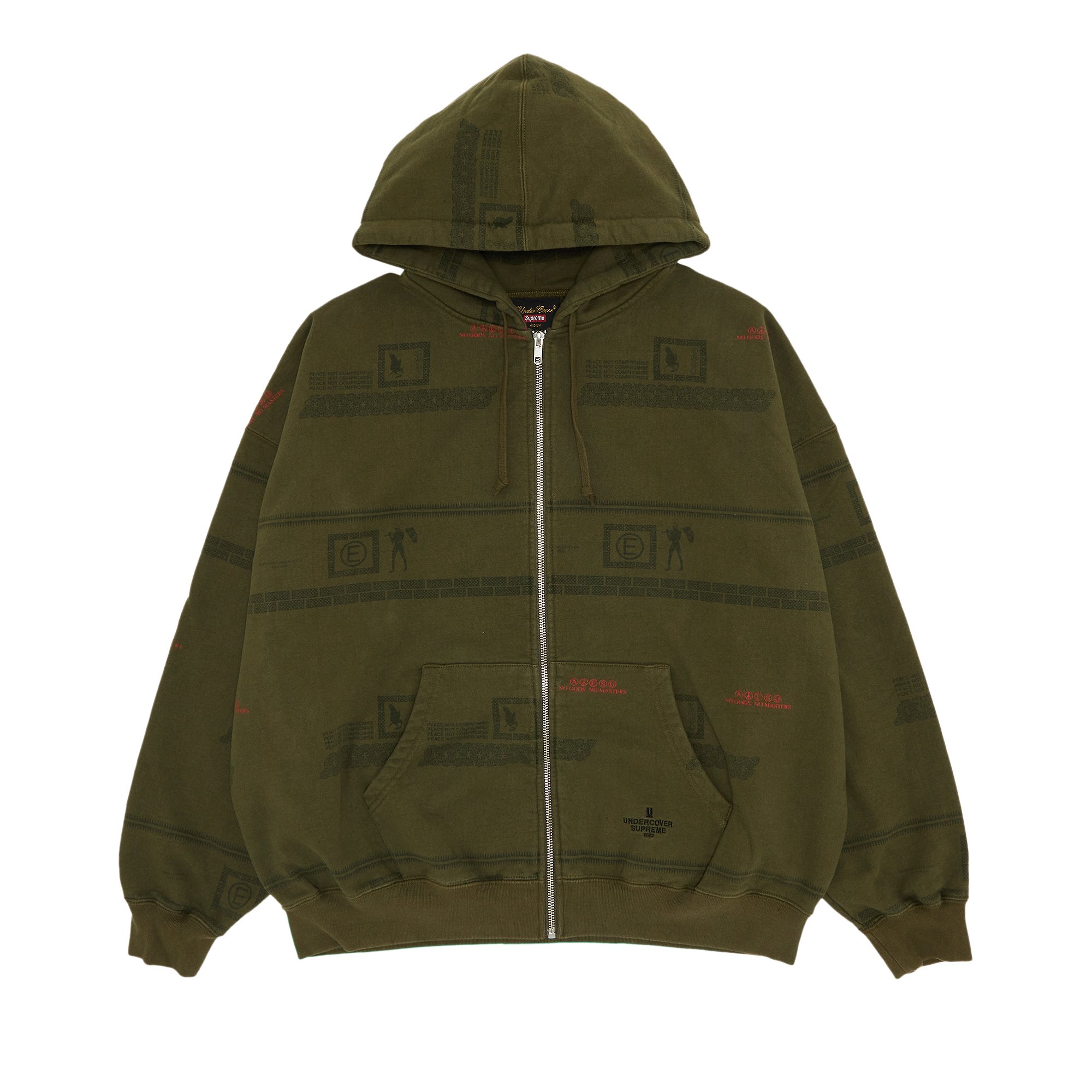 Buy Supreme x UNDERCOVER Zip Up Hooded Sweatshirt 'Dark Olive 