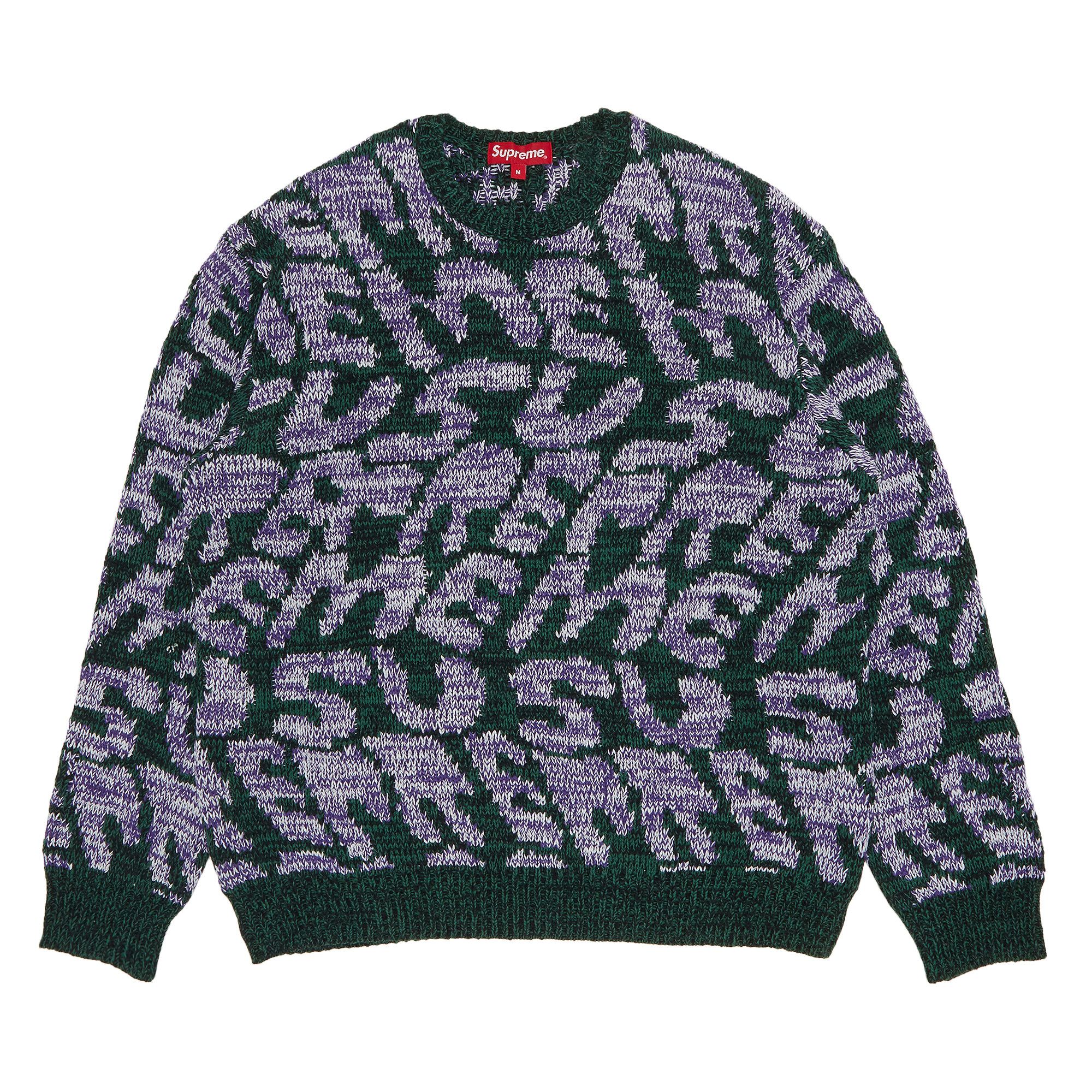 Supreme green sweater hot sale