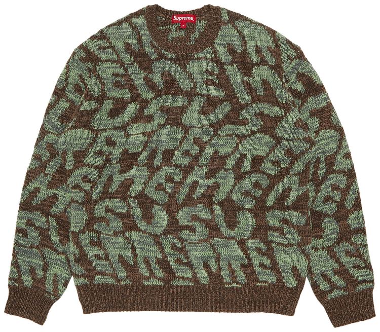 Supreme Stacked Sweater Brown