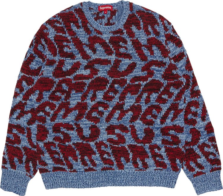 Supreme Stacked Sweater 'Blue'
