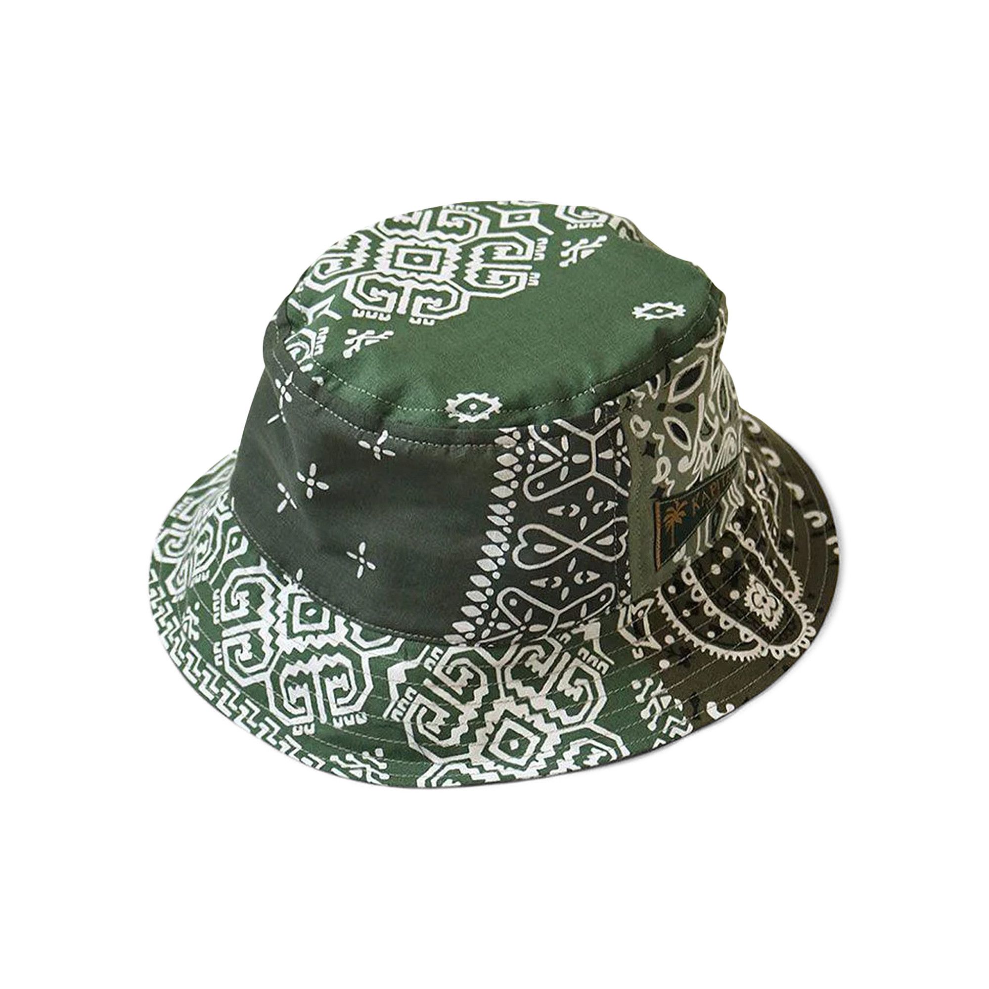 KAPITAL BANDANA PATCHWORK BUCKET HAT KAPITAL Bandana Patchwork