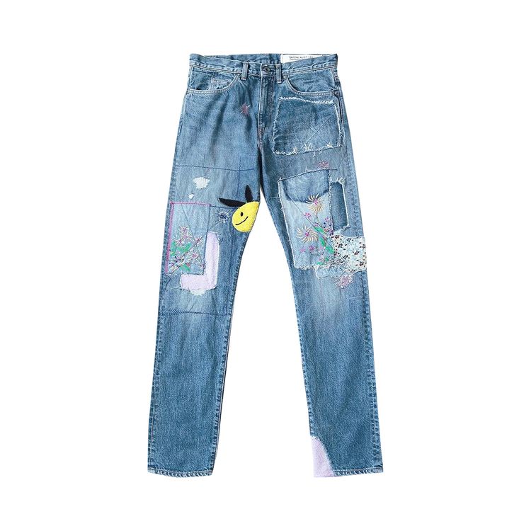 Buy Kapital 14oz Denim 5P Okabilly (Coneybowy Gypsy Patch Remake 