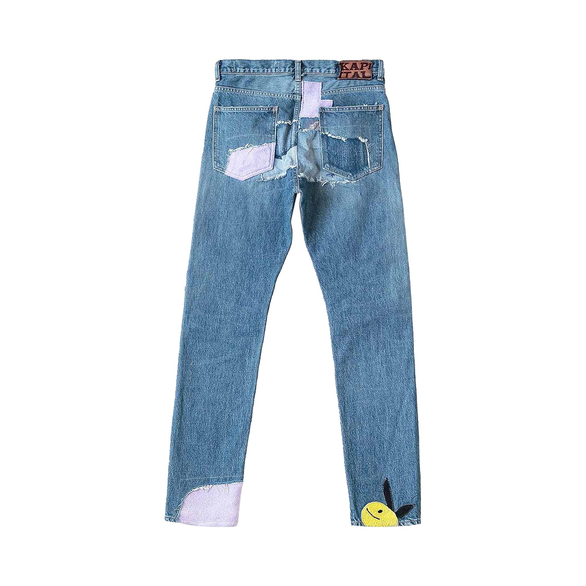 【★安心の定価販売★】 Buy Kapital 14oz Denim 5P Okabilly (Coneybowy Gypsy Patch パンツ