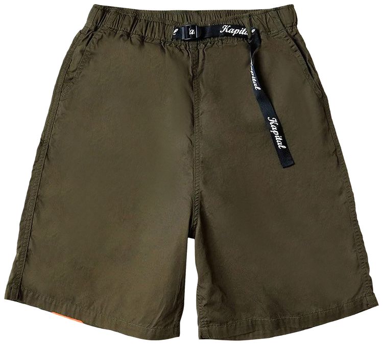 Kapital Combed Burberry Easy Shorts Rainbowy KhakiYellow