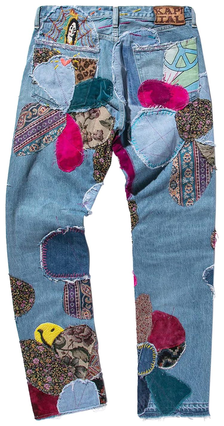 Kapital 14oz Denim Crazy El Paso 5P Monkey Cisco Hippie Insane Remake Indigo Processing