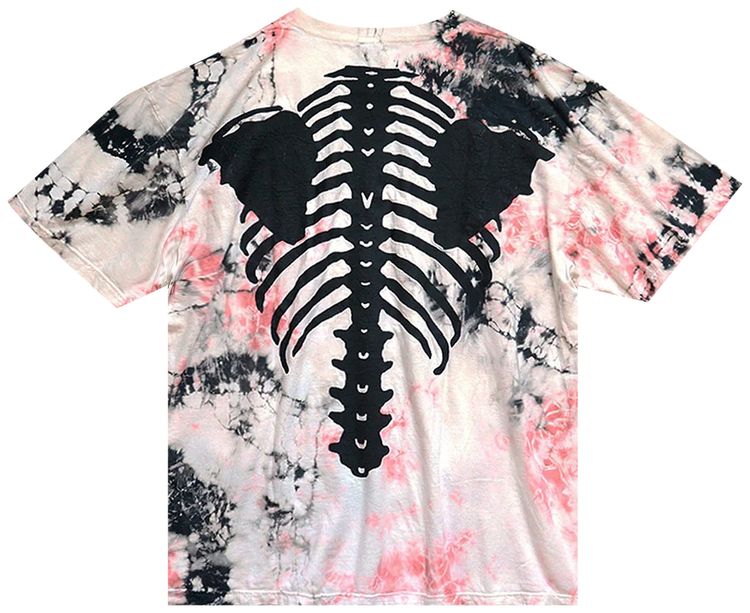 Kapital Jersey Bone Big T Shirt Ashbury Dyed BlackPink