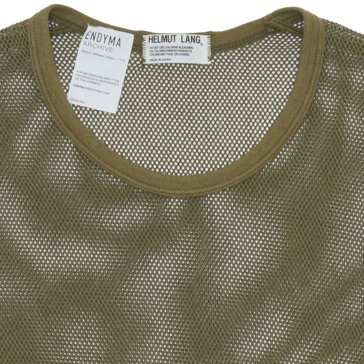 Vintage Helmut Lang Mesh T Shirt Brown
