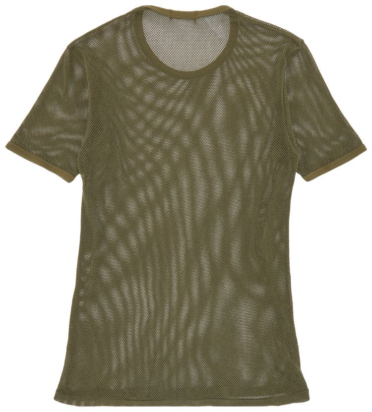 Vintage Helmut Lang Mesh T Shirt Brown