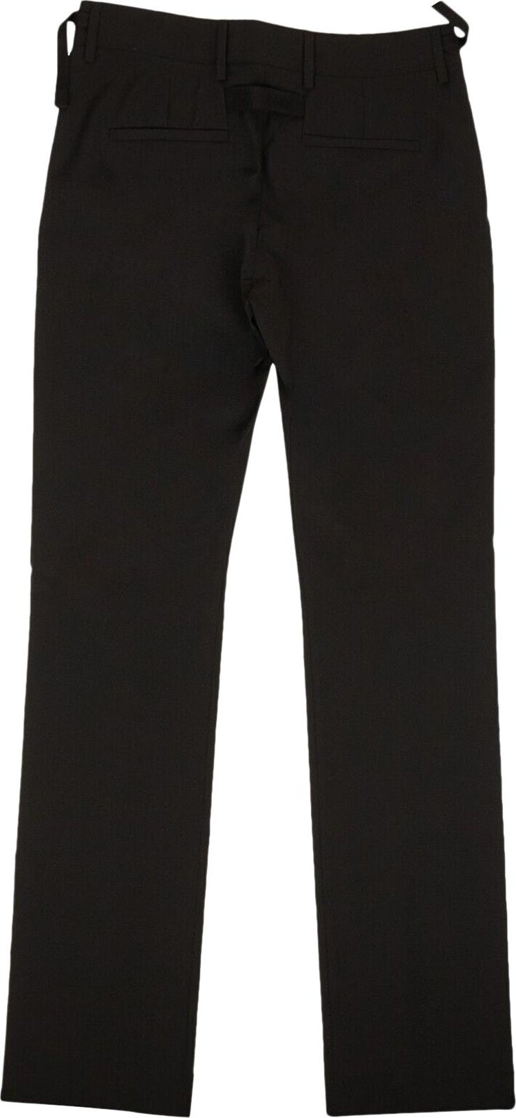 1017 ALYX 9SM Double Buckle Pintuck Straight Leg Trousers Black