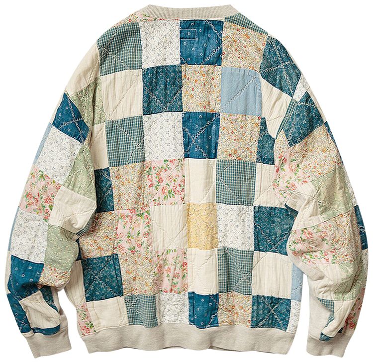 Kapital 12   Grandrelle Sweat Knit X American Quilt Country 2Tones Big Ecru