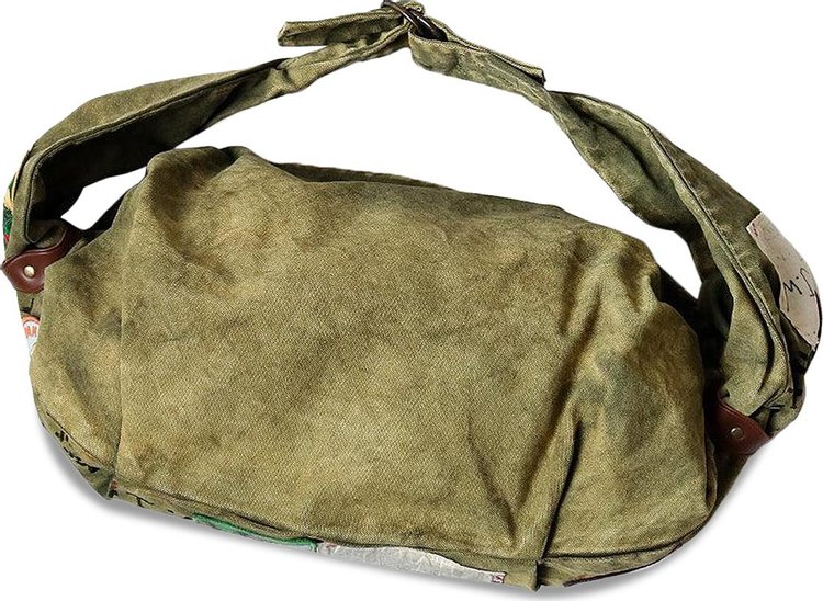 Kapital No6 Canvas Kountry Snufkin Bag Beautiful World Insane Remake Khaki