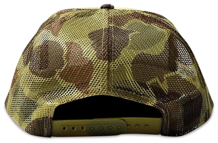 Kapital Camo Denim Loves Cats Truck Cap Yellow