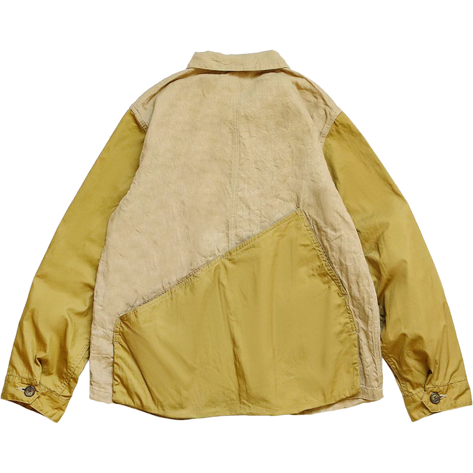 Buy Kapital Linen Chino Cloth X Gabardine Ringoman Coverall 'Beige