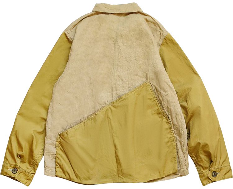 Kapital Linen Chino Cloth X Gabardine Ringoman Coverall Beige