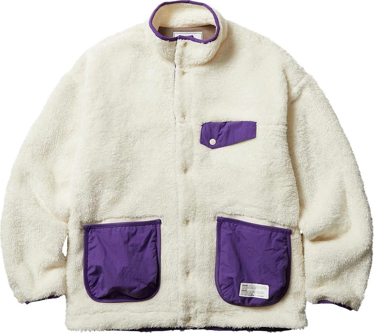 Buy Liberaiders Pile Fleece Jacket 'White' - 760102203 WHIT | GOAT