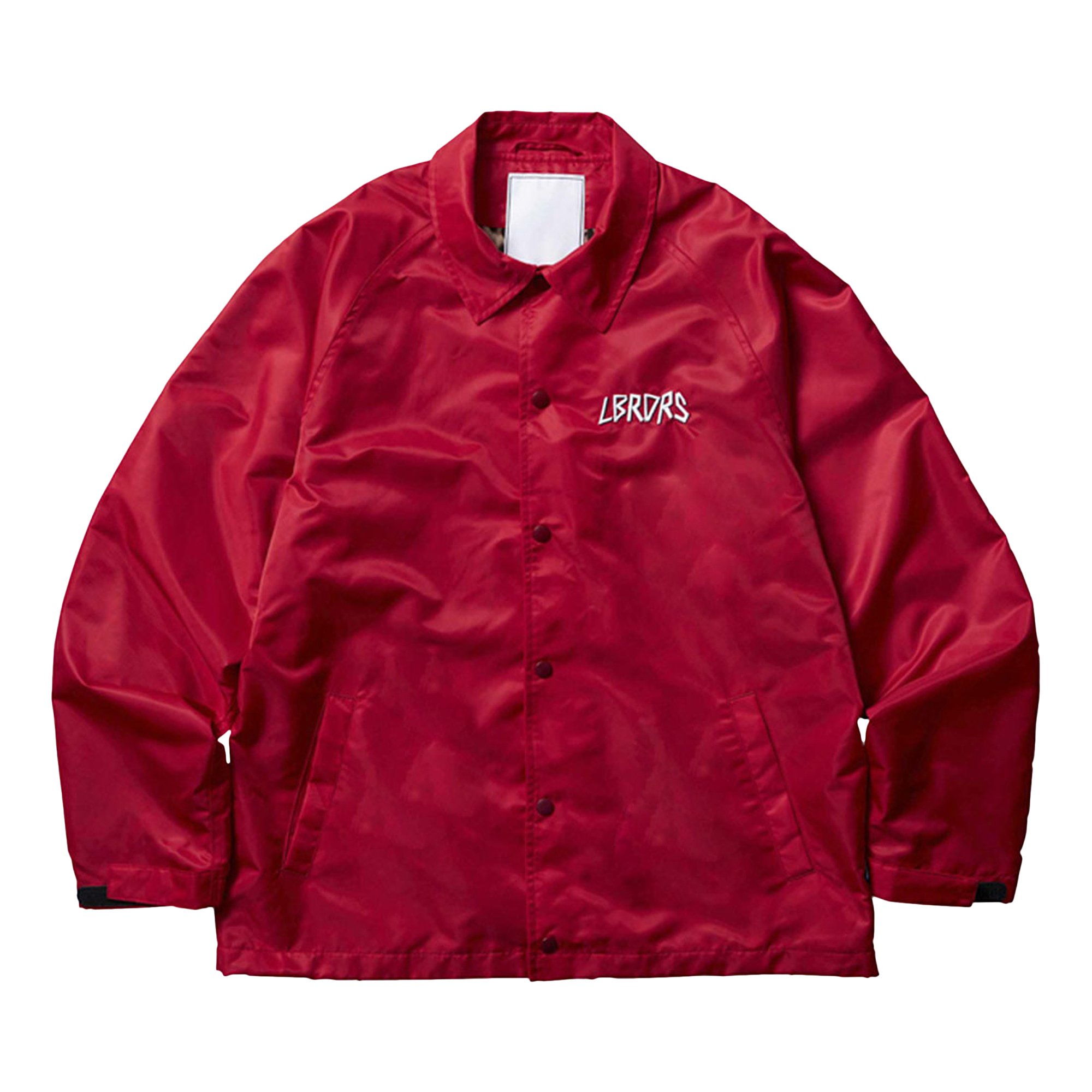 Buy Liberaiders Metal Logo Nylon Coach Jacket 'Red