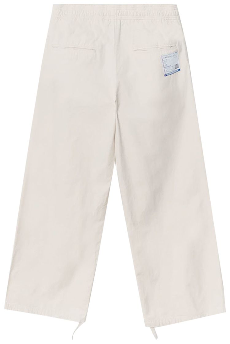 Maison Mihara Yasuhiro No Side Seam Easy Wide Pants White