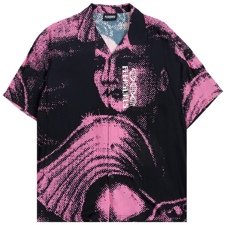 Pleasures Femme Camp Collar Button Down BlackPink