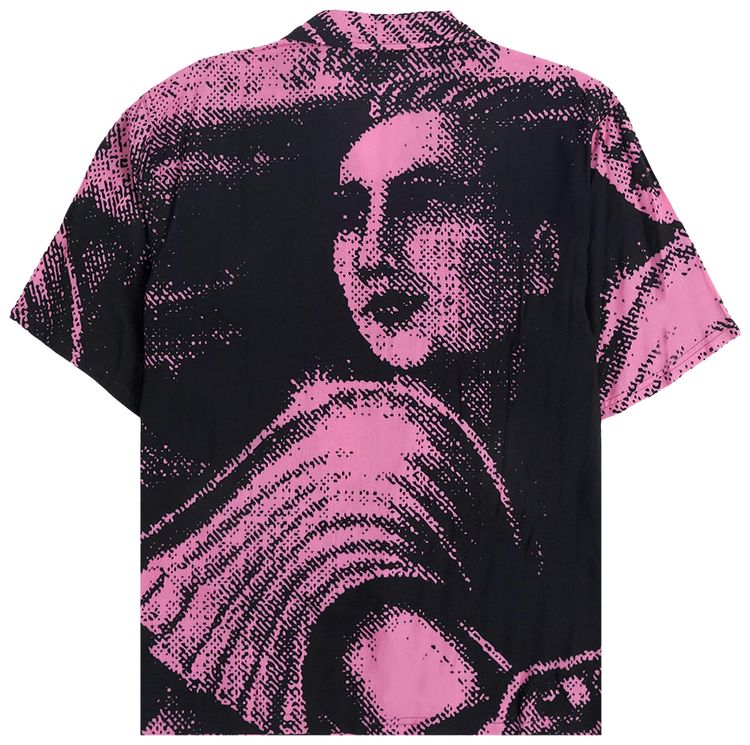 Pleasures Femme Camp Collar Button Down BlackPink