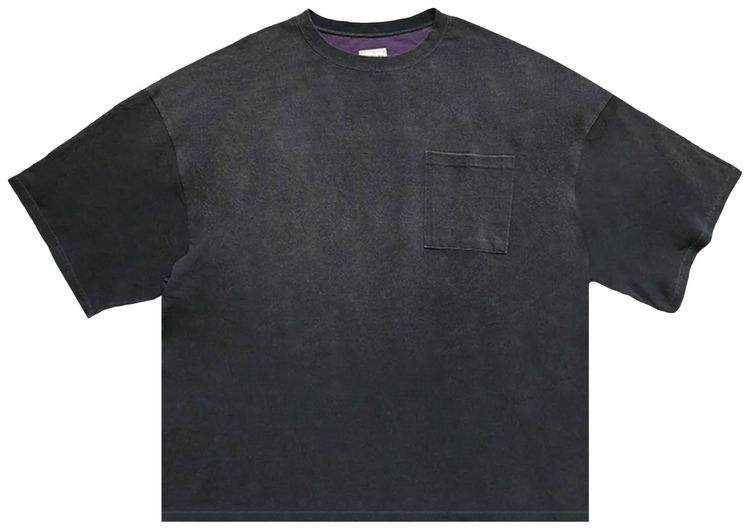 Kapital Jersey 2Tones Big Pocket T Shirt Bone BlackPurple