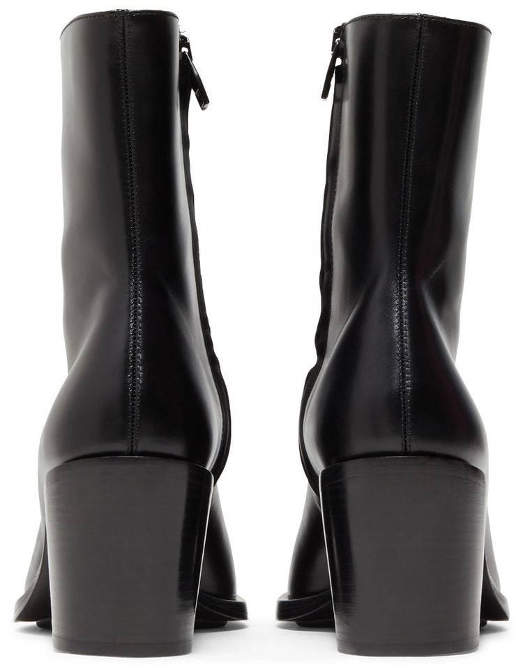 Alexander McQueen Wmns Punk Boot Black Silver 2022