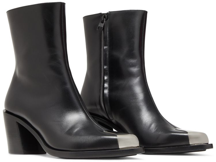 Alexander McQueen Wmns Punk Boot Black Silver 2022