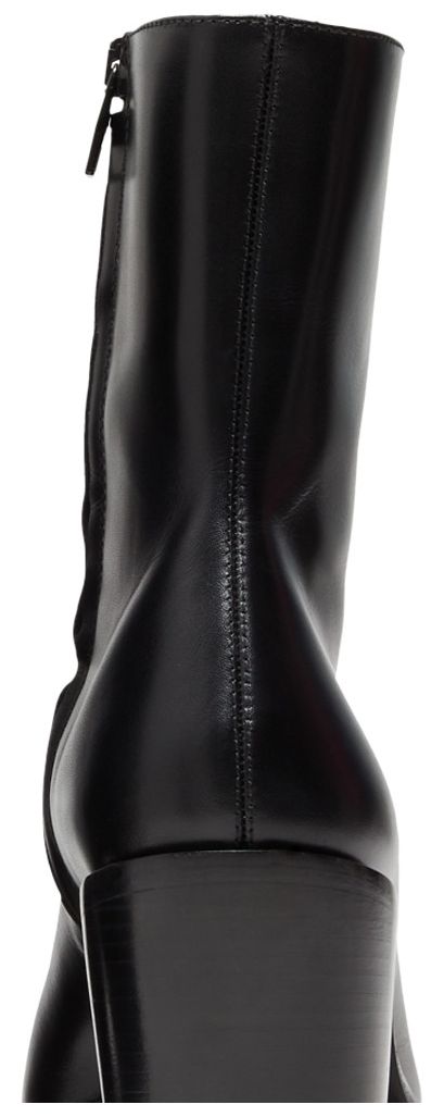 Alexander McQueen Wmns Punk Boot Black Silver 2022
