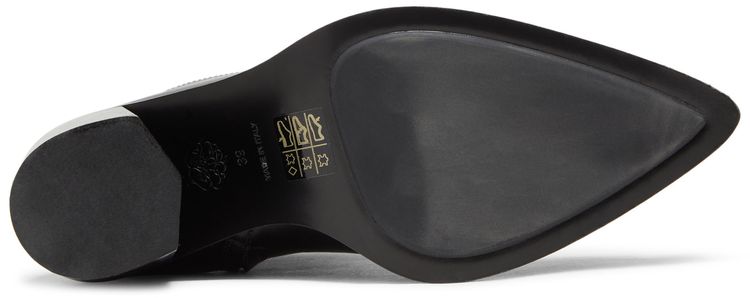 Alexander McQueen Wmns Punk Boot Black Silver 2022