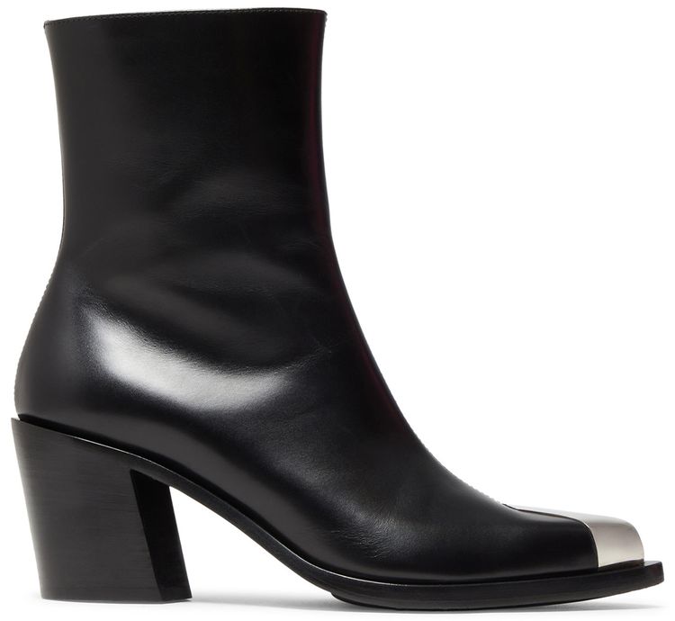 Alexander McQueen Wmns Punk Boot Black Silver 2022