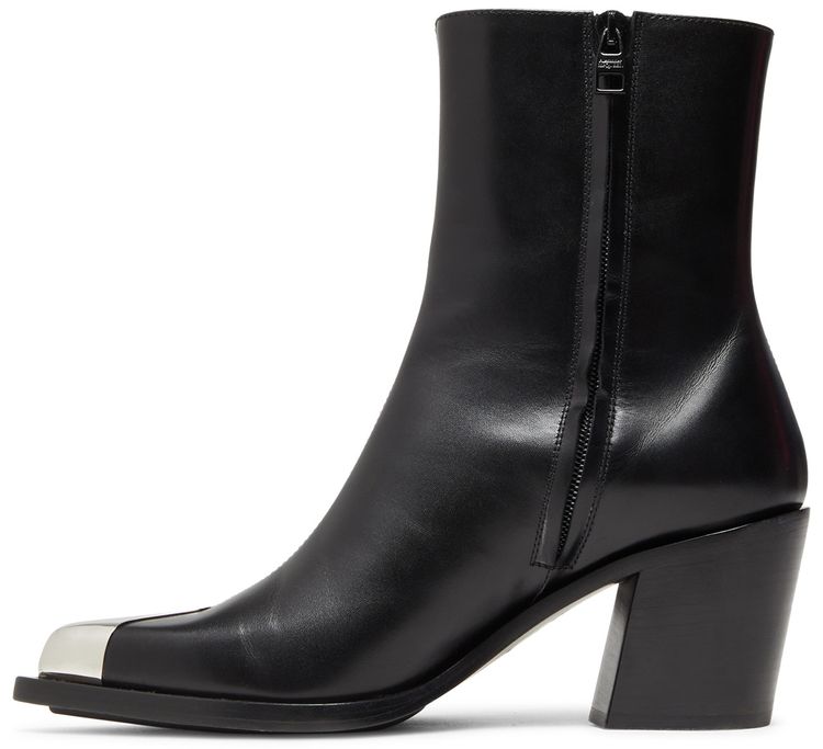 Alexander McQueen Wmns Punk Boot Black Silver 2022