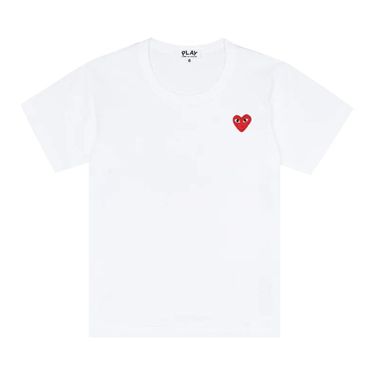 Comme des Garçons PLAY Kids Heart Logo T-Shirt 'White'