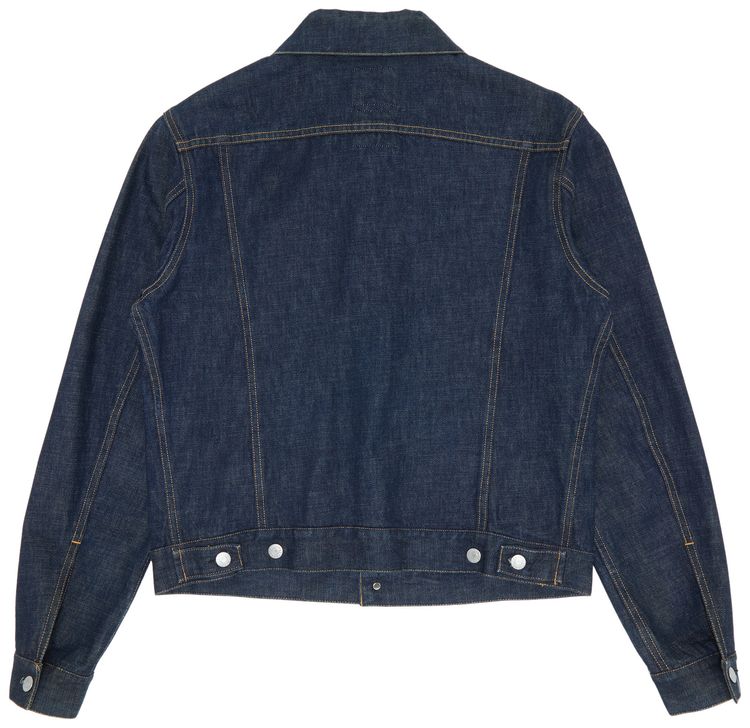 Vintage Helmut Lang 4 Pocket Raw Denim Jacket Blue