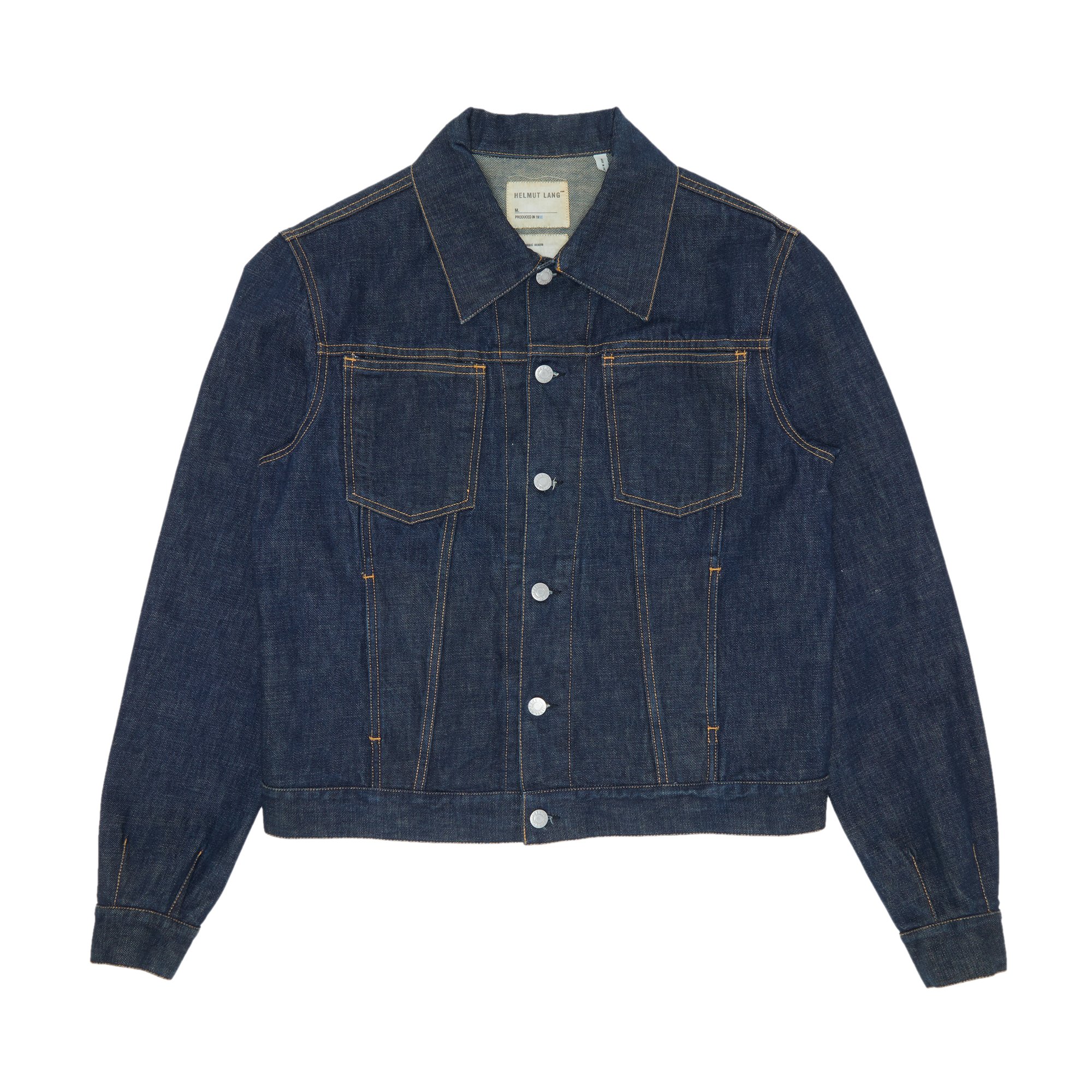 Buy Vintage Helmut Lang 4 Pocket Raw Denim Jacket 'Blue' - 0600 