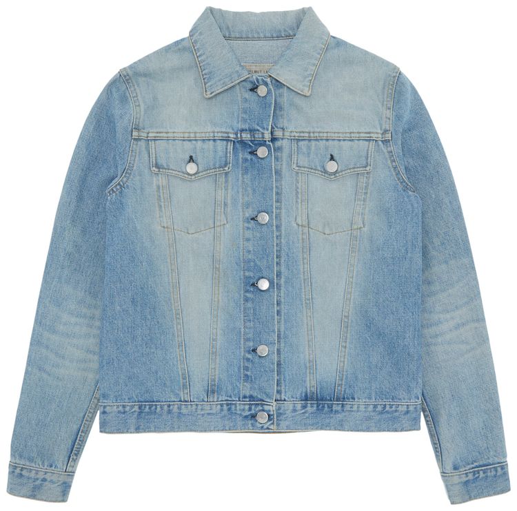 Vintage Helmut Lang 2 Pocket Denim Jacket Classic Light Blue