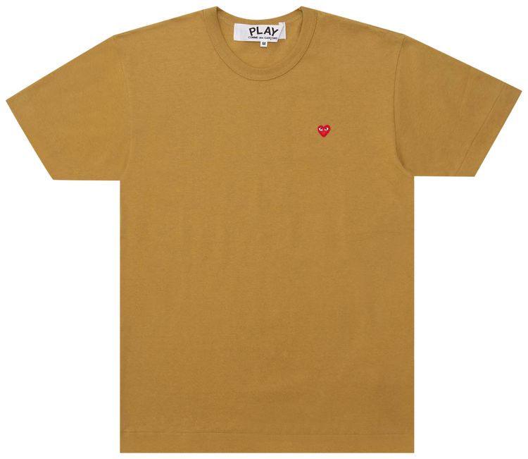 Comme des Garcons PLAY Small Heart T Shirt Olive