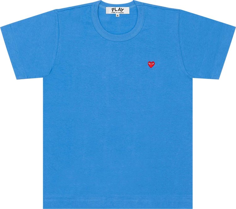 Comme des Garçons PLAY Small Red Heart T-Shirt 'Blue'