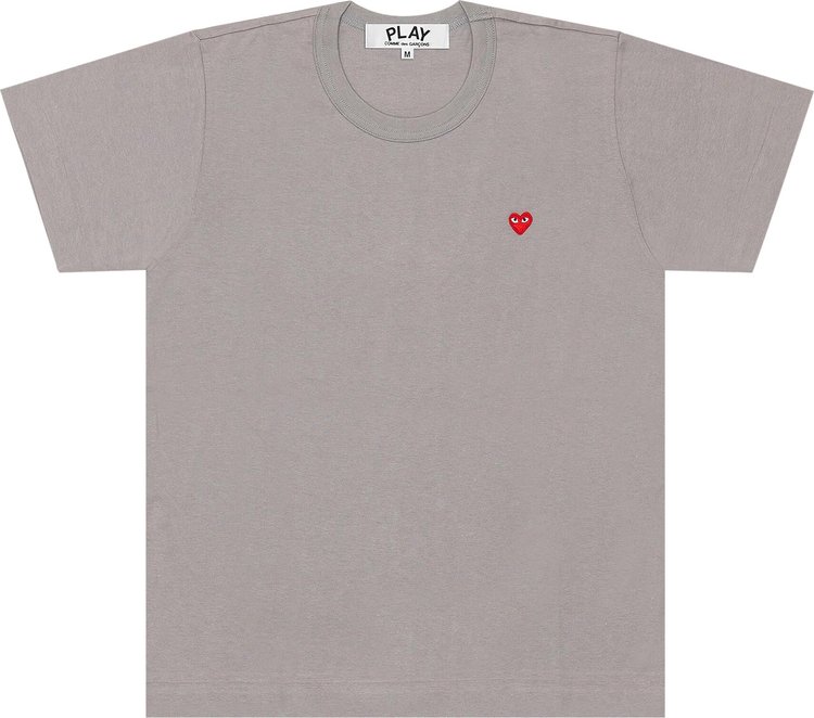 Comme des Garçons PLAY Small Red Heart T-Shirt 'Grey'