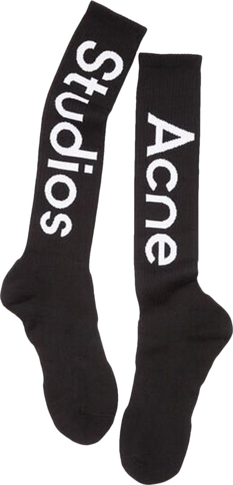 Acne Studios Ribbed Sock 'Black'